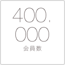 400.
000
会員数 